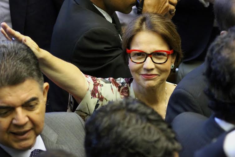 Tereza Cristina tomou posse em Brasília para exerce seu primeiro mandato de deputada federal